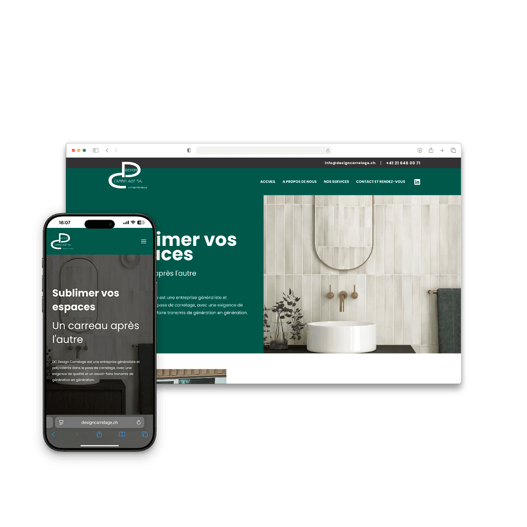 Aperçu du projet Design Carrelage SA