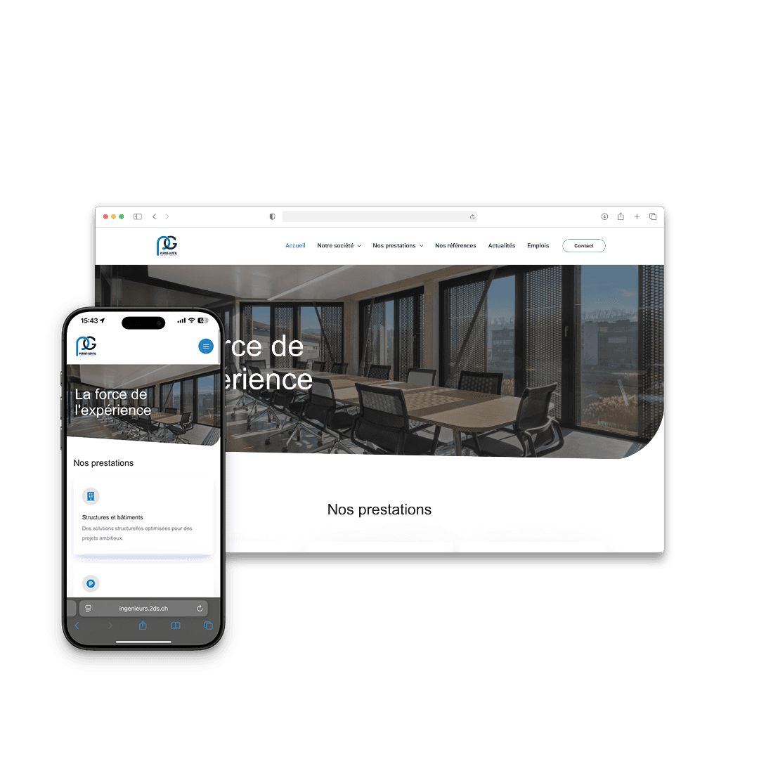 Site web réalisé par 2DS pour Perret-Gentil SA (Suisse)