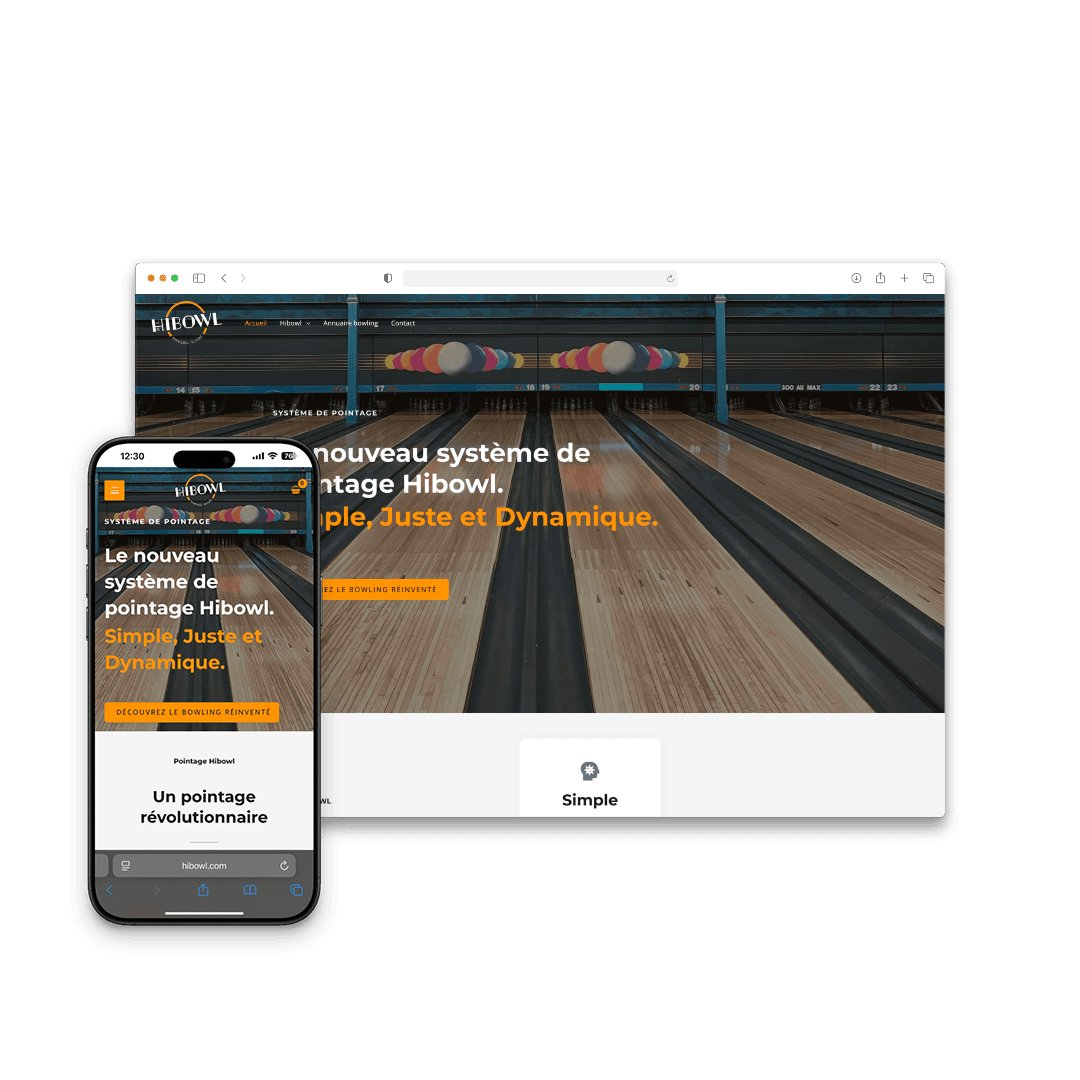 Site web réalisé par 2DS pour Hibowl (Canada)