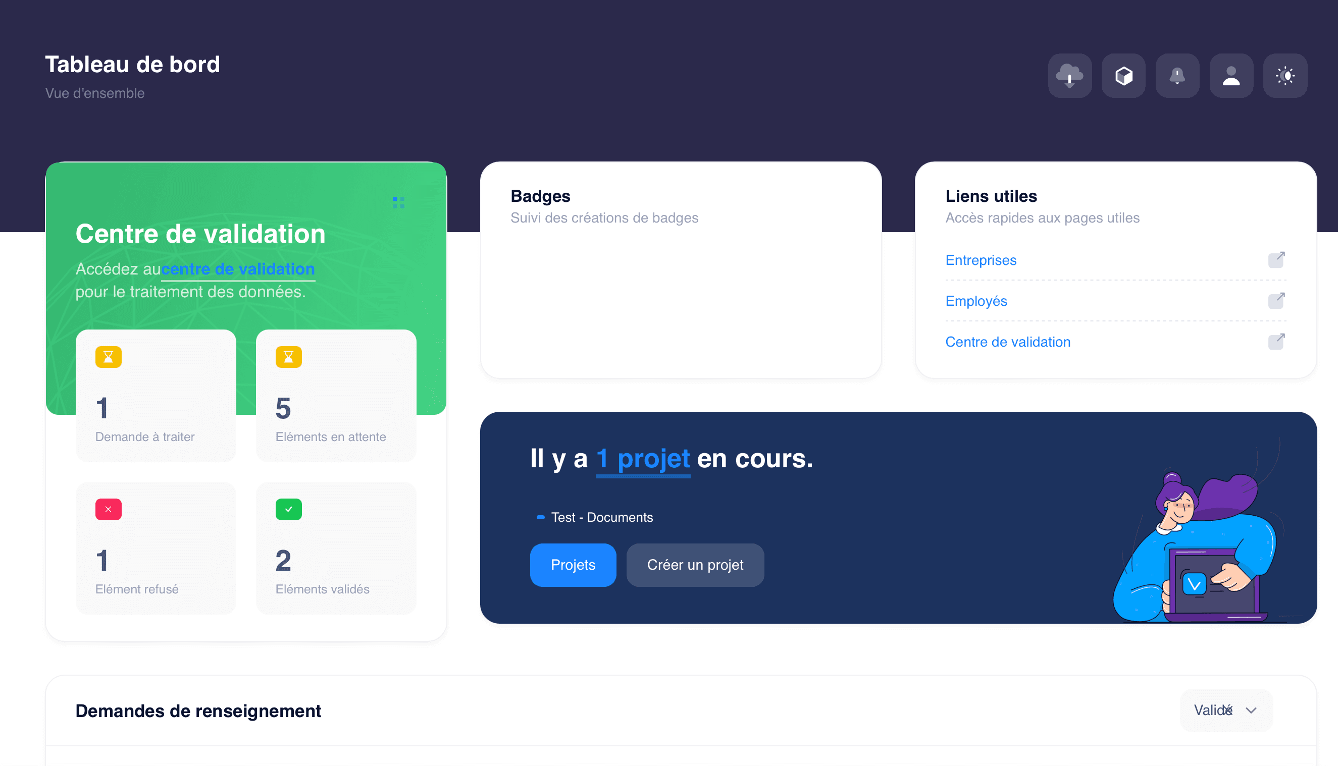 Capture d'écran de l'application NX Entext — Gestion documentaire centralisée.