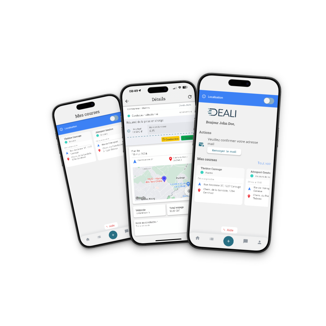 Deali — Trouvez votre chauffeur privé pour votre voiture