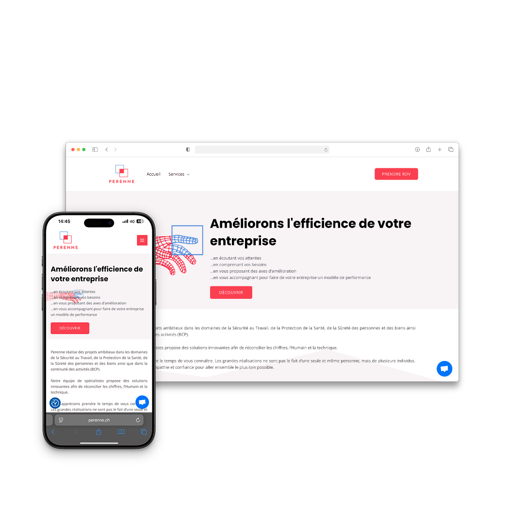 Perenne Sàrl — Site web pour Perenne Sàrl