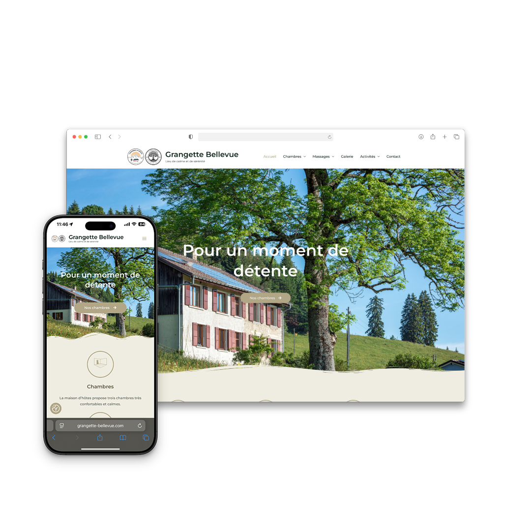 Grangette-Bellevue — Site web pour maison d'hôtes